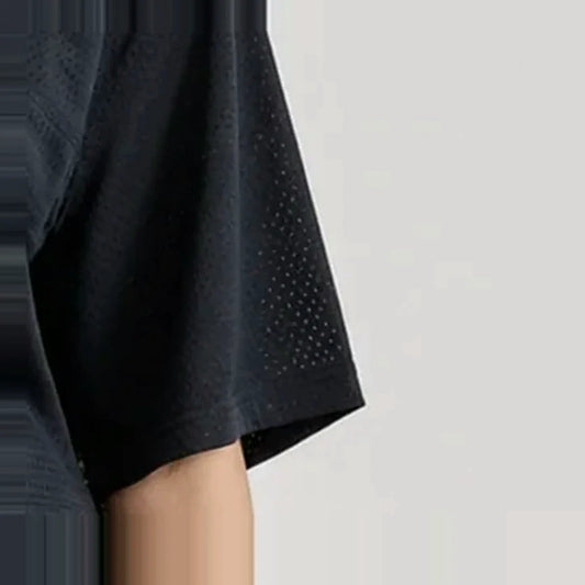 Black Mesh Tee