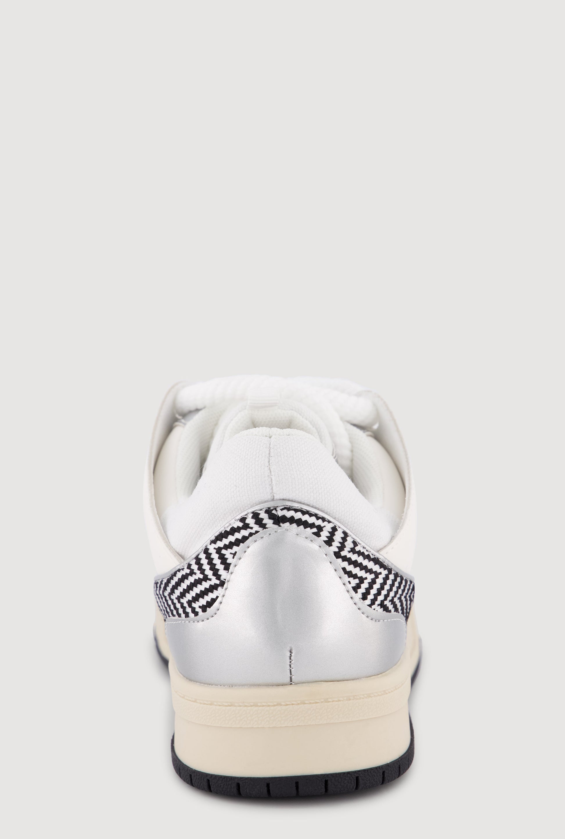 Chevron Color Blocked Lace Up Sneakers
