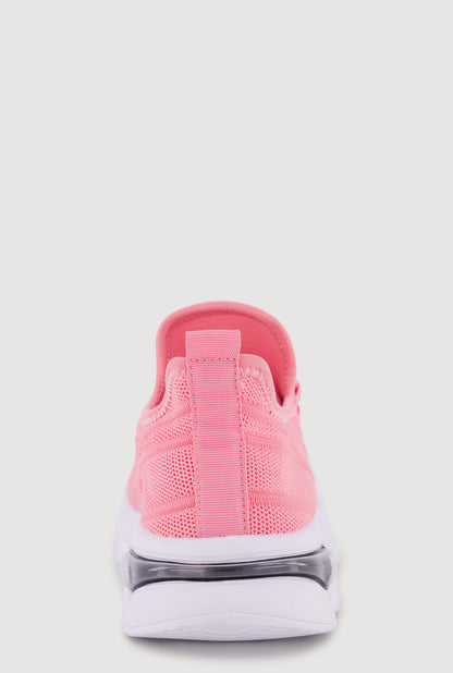 Textured Knit Lace Up Athletic Sneakers