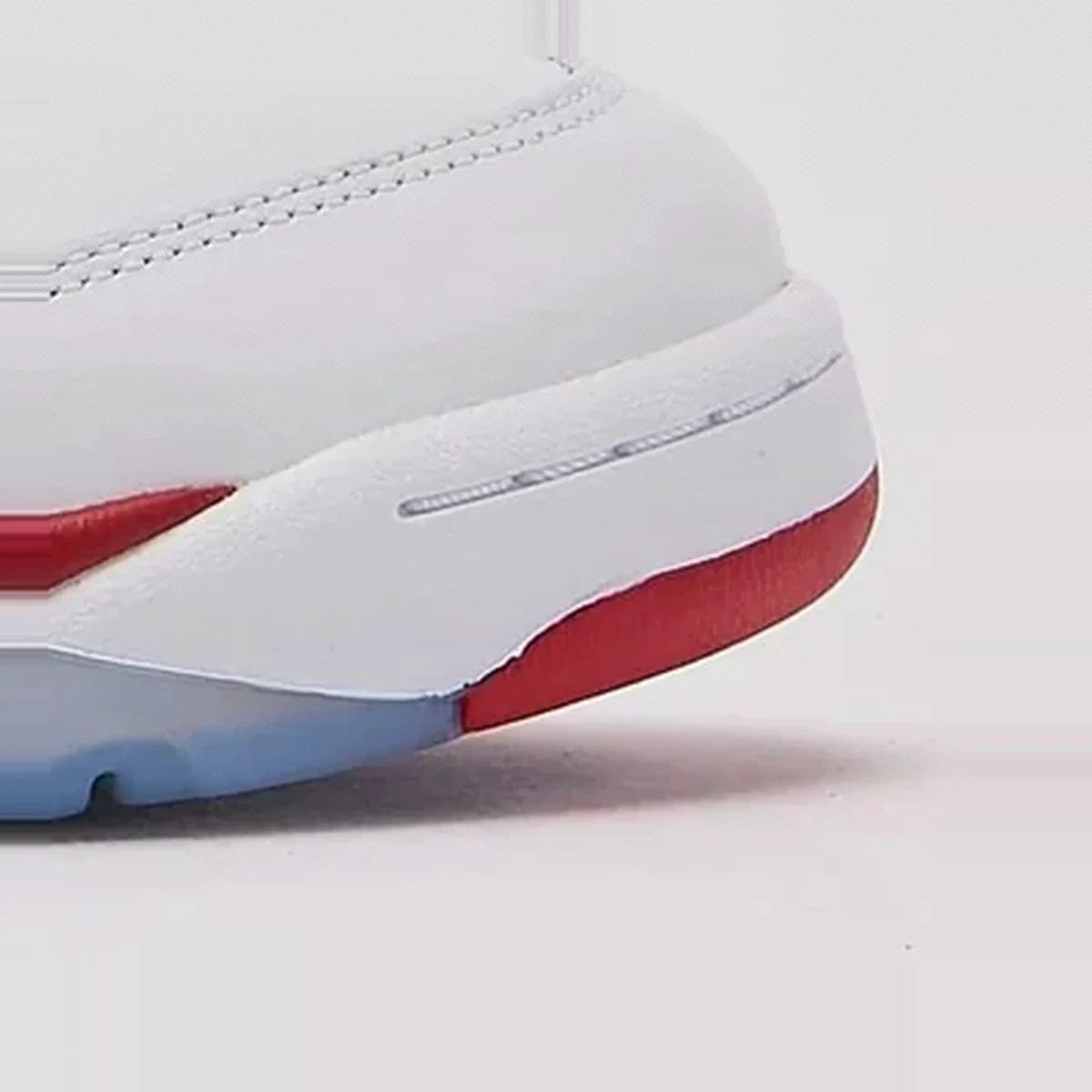 Fire Red Black Tongue Sneakers