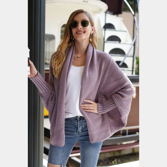 Women's Cardigan with Dolman Sleeves