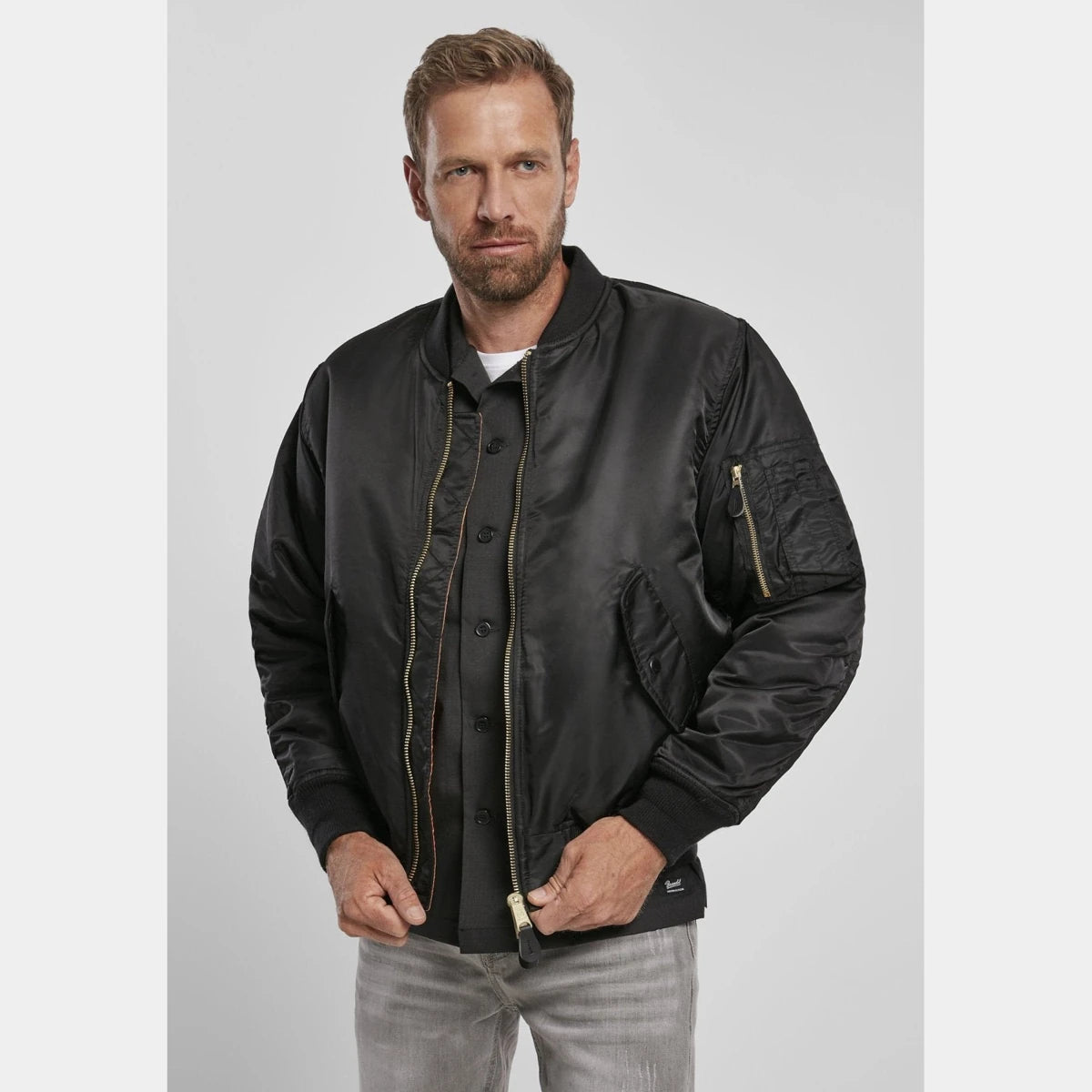 Men's MA1 Nylon Bomber Jacket