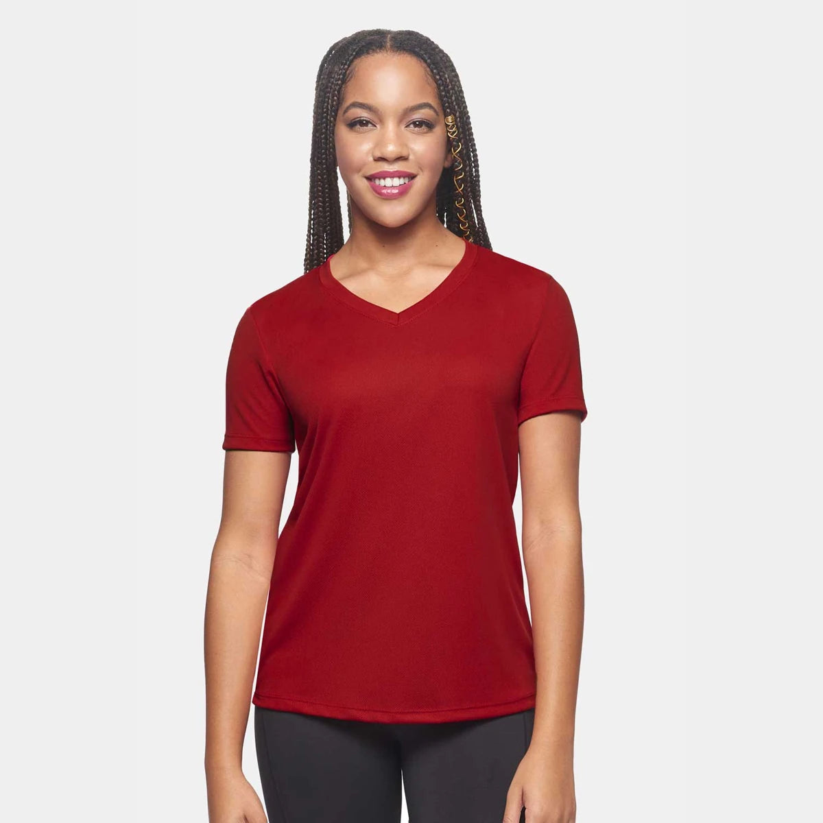 Women's No Cling V-Neck T-Shirt