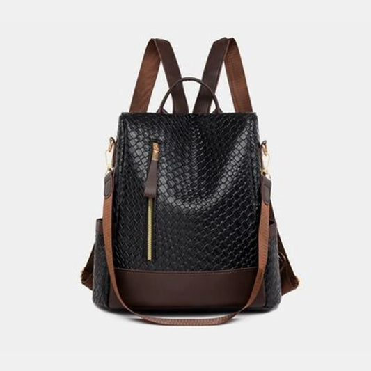 Faux Leather Mini Backpack and Bag