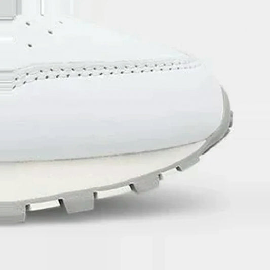 Silver / Grey Leather Men's Sneakers
