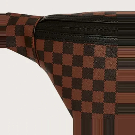 Black / Burgundy Crossbody Women's Backpack